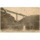 carte postale ancienne 03 SAINT-BONNET-DE-ROCHEFORT. Train sur le Pont de Rouzat 1924