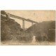 carte postale ancienne 03 SAINT-BONNET-DE-ROCHEFORT. Train sur le Pont de Rouzat 1924