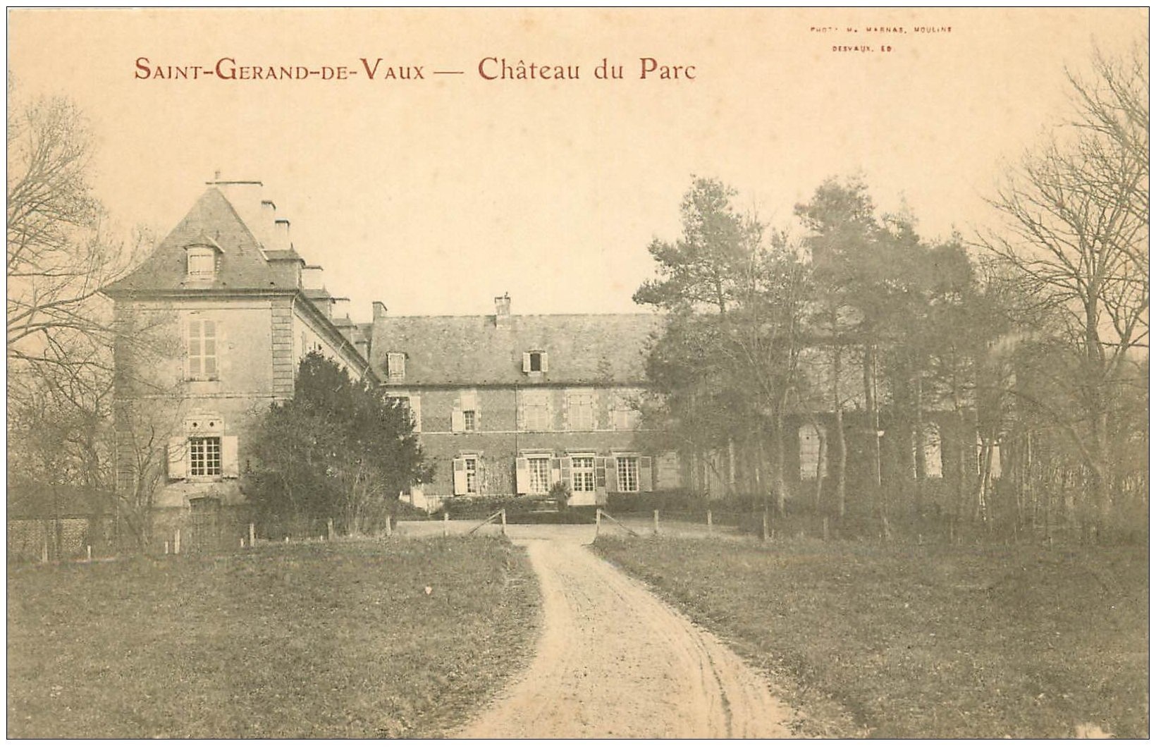 carte postale ancienne 03 SAINT-GERANS-DE-VAUX. Château du Parc