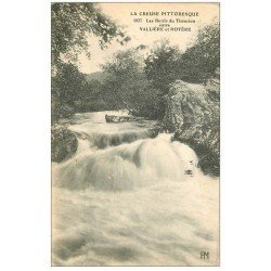 carte postale ancienne 23 THAURION les Bords entre Vallière et Royère. Rivière
