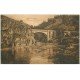 carte postale ancienne 23 ANZEME. Le Pont du Diable et les Rochers