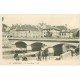 carte postale ancienne 23 AUBUSSON. Le Pont Neuf 1928. Cavalier Forgeron et Lavandières