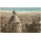 carte postale ancienne 23 AUBUSSON. Tour Horloge, Usines et Eglise 1932