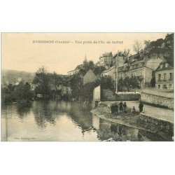 carte postale ancienne 23 AUBUSSON. Vue de l'Ile de Juillet