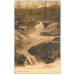 carte postale ancienne 23 BOURGANEUF. Cascade des Jarreau