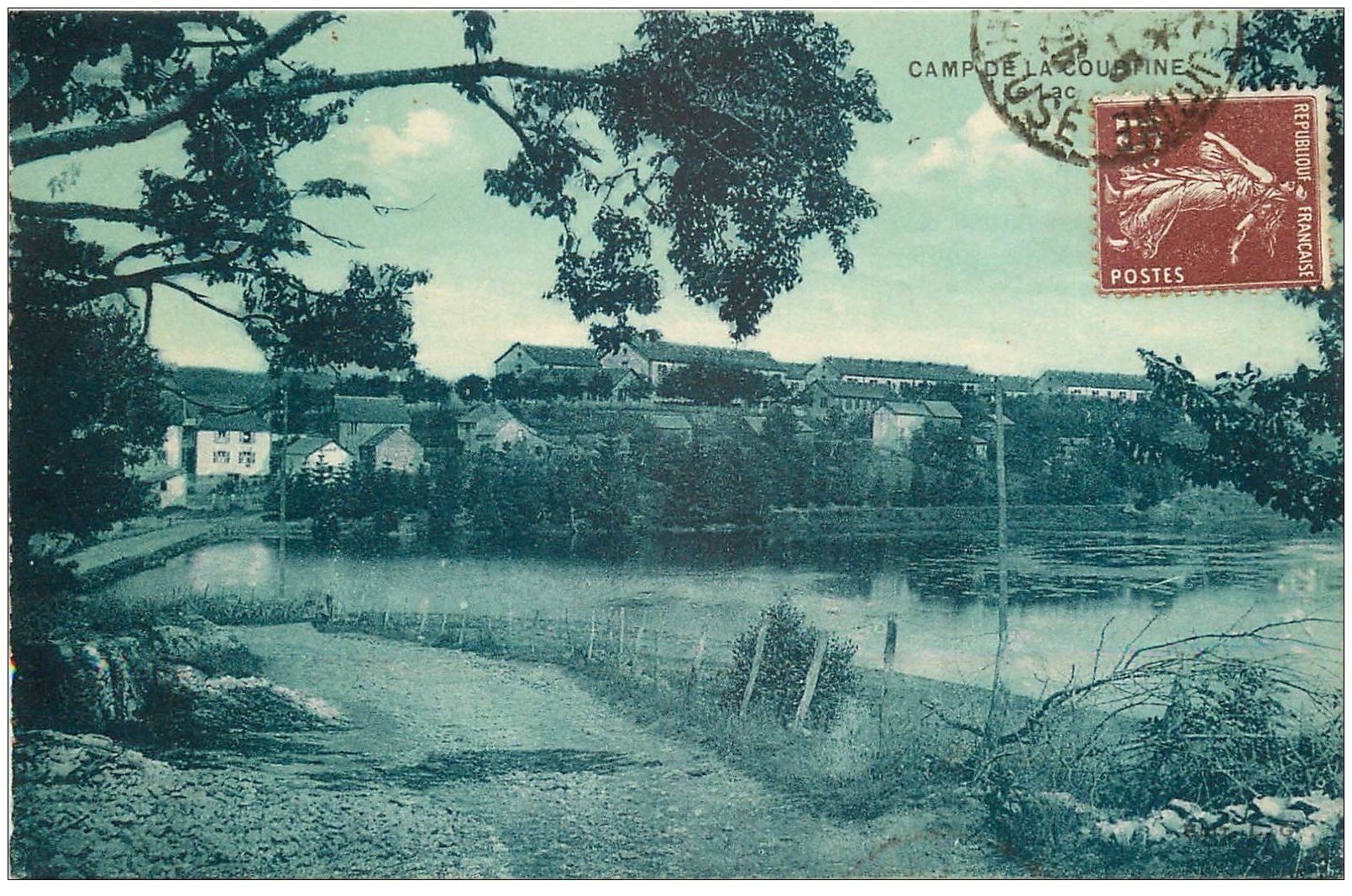 carte postale ancienne 23 CAMP DE LA COURTINE. Vue 1926