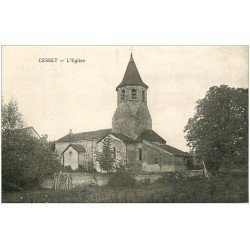 carte postale ancienne 23 CESSET. L'Eglise