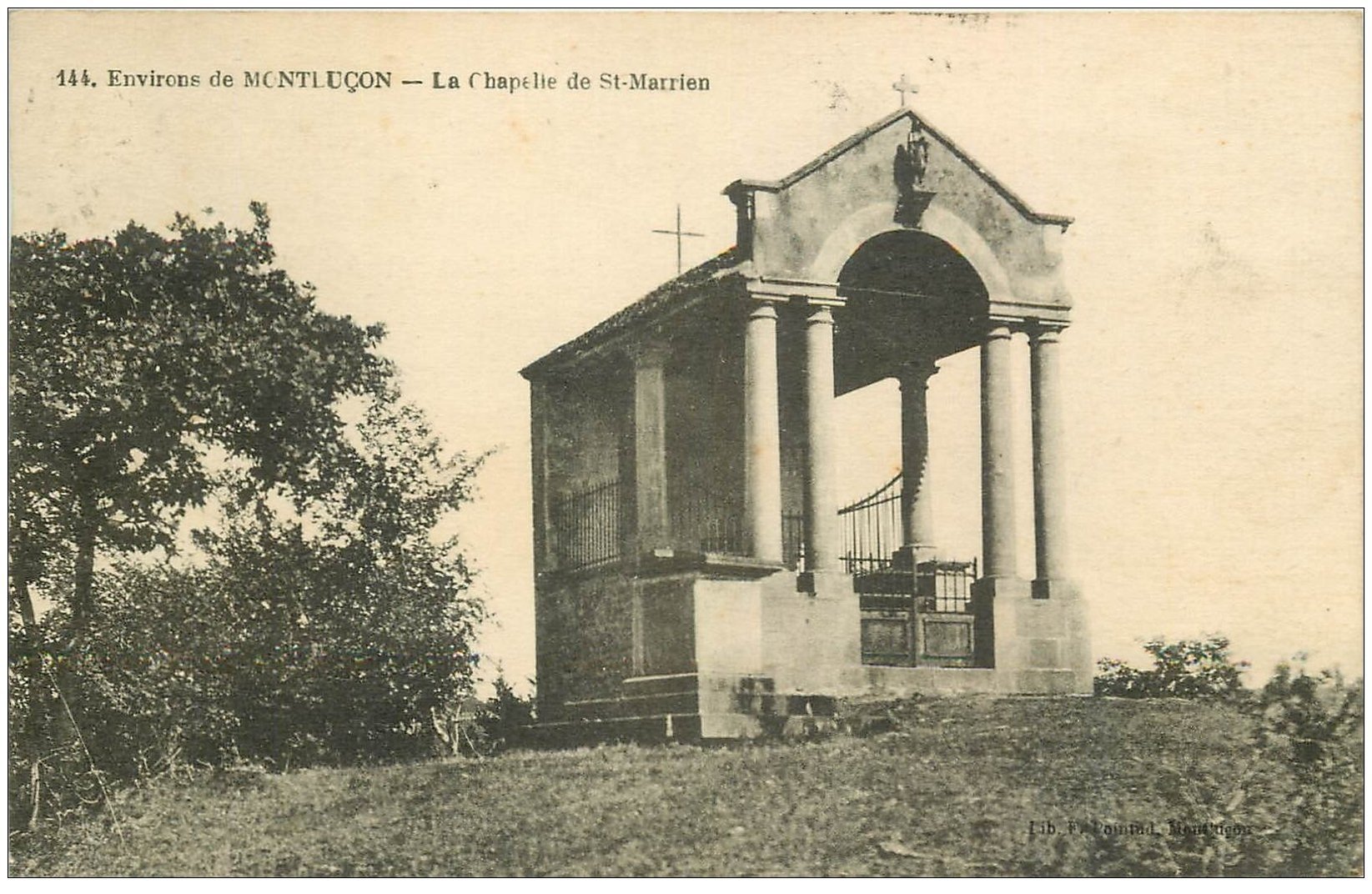 carte postale ancienne 03 SAINT-MARIEN. La Chapelle 1925