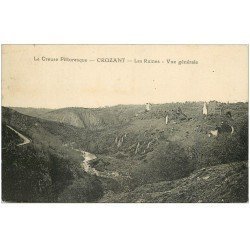 carte postale ancienne 23 CROZANT. Les Ruines 1928