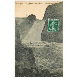 carte postale ancienne 23 EVAUX-LES-BAINS. Cascade du Cher 1912