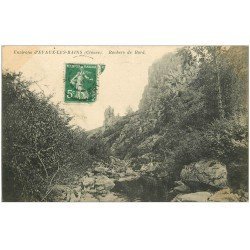 carte postale ancienne 23 EVAUX-LES-BAINS. Rochers de Bord 1912