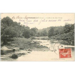 carte postale ancienne 23 FRESSELINES. Confluent des deux Creuses 1909