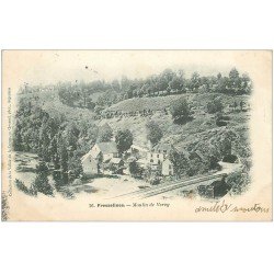 carte postale ancienne 23 FRESSELINES. Moulin de Vervy 1904