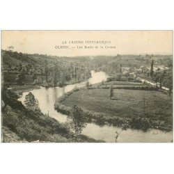 carte postale ancienne 23 GLENIC. Bords de la Creuse