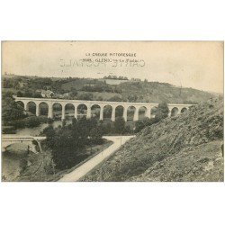 carte postale ancienne 23 GLENIC. Le Viaduc 1923