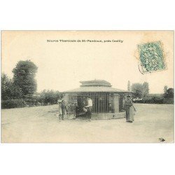 carte postale ancienne 03 SAINT-PARDOUX. Source Thermale 1907