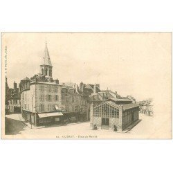 carte postale ancienne 23 GUERET. Place du Marché 1903. Edition Nussac