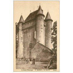 carte postale ancienne 23 JOUILLAT. Le Château et Fermiers