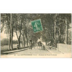23 LA SOUTERRAINE. Avenue du Four à Chaux 1912. Attelage transports de personnes