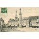 carte postale ancienne 03 SAINT-POURCAIN-SUR-SIOULE. Place de la Mairie 1913 Librairie Papeterie