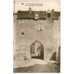 carte postale ancienne 23 LA SOUTERRAINE. Enfants Porte Saint-Jean ou Puy Charost