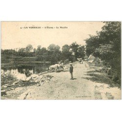 23 LA VOREILLE. L'Etang et le Moulin. Fermier et Vaches 1907
