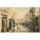 carte postale ancienne 03 SAINT-POURCAIN-SUR-SIOULE. Rue de la Boucherie. Superbe carte toilée