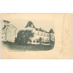 carte postale ancienne 24 ABBAYE ET EGLISE DE CHANCELADE 1901