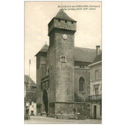 carte postale ancienne 24 BEAUMONT-DU-PERIGORD. Eglise