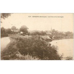 carte postale ancienne 24 BERGERAC. Les Rives de la Dordogne