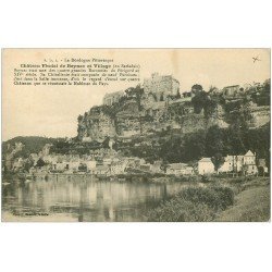 carte postale ancienne 24 BEYNAC. Village et Château