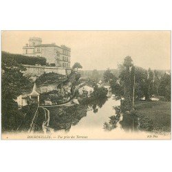 carte postale ancienne 24 BOURDEILLES. Les Terrasses