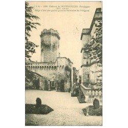 carte postale ancienne 24 BOURDEILLES. Siège d'une Baronnie du Périgord 1934. Château