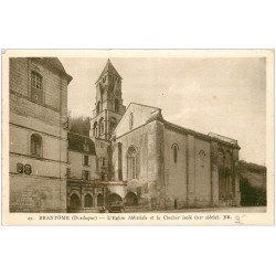 carte postale ancienne 24 BRANTOME. Eglise et Clocher isolé