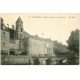 carte postale ancienne 24 BRANTOME. Eglise et Pont