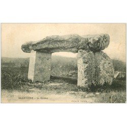 carte postale ancienne 24 BRANTOME. Le Dolmen. Un peu molle coins...