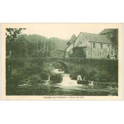 24 CONDAT-SUR-VEZERE. Chute du Coly et Pont