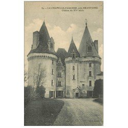 carte postale ancienne 24 LA CHAPELLE-FAUCHER. Château