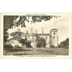 carte postale ancienne 24 MAREUIL-SUR-BELLE. Le Château