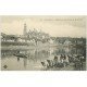 24 PERIGUEUX. Lavandières Laveuses et Passeur en barque. Cathédrale vue du Pont Saint-Geoges
