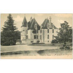 carte postale ancienne 03 VALLON. Château des Prugnes 1905