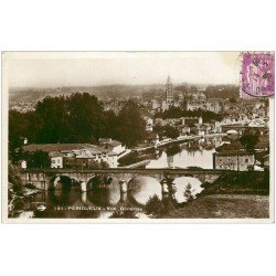 carte postale ancienne 24 PERIGUEUX. Vue générale 1935. Carte Photo