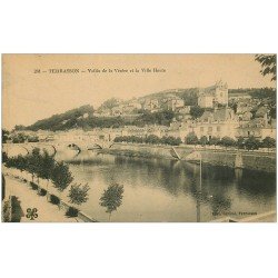 carte postale ancienne 24 TERRASSON. Vallée Vézère et Villa Haute