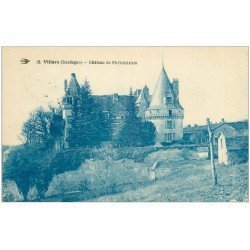 carte postale ancienne 24 VILLARS. Château de Puyguilhem 1929
