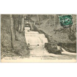 carte postale ancienne 25 ARCIER. La Grande Cascade 1908