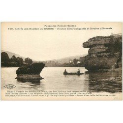 carte postale ancienne 25 BASSINS DU DOUBS. Rocher de la Casquette et d'Hercule