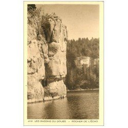 carte postale ancienne 25 BASSINS DU DOUBS. Rocher de l'Echo