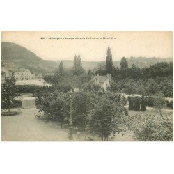 carte postale ancienne 25 BESANCON. Jardins du Casino de la Mouillière 1912