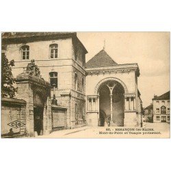 carte postale ancienne 25 BESANCON. Mont de Piété et Temple Protestant 1931