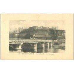 carte postale ancienne 25 BESANCON. Pont de Bregille et Fort Beauregard 1916. Légers défauts...